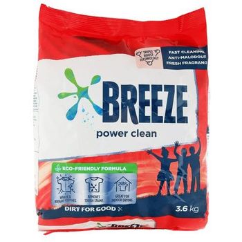 Breeze Powder Detergent Power Clean 3.6kg
