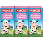 Marigold Uht Packet Milk Strawberry 6 x 200ml