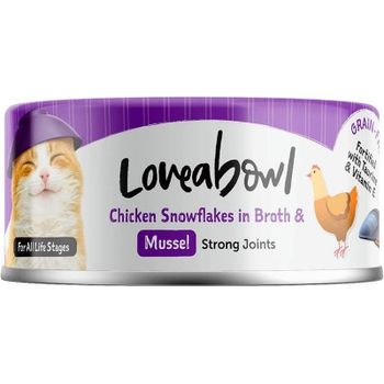 Loveabowl Cat Canned Food Chicken Snowflakes With Mussel In Broth 70g