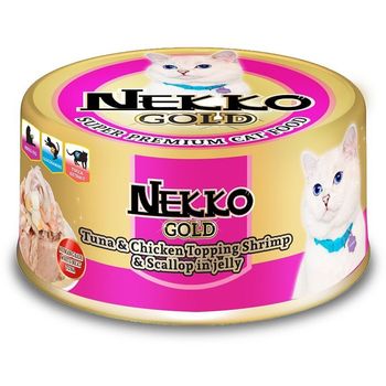 Nekko Gold Cat Tuna Shrimp Shellfish Flavor 85g