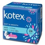 Kotex Soft And Smooth Maxi Wing 8pcs 24cm