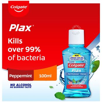 COLGATE MOUTHWASH PLAX PEPPERMINT FRESH 100ML