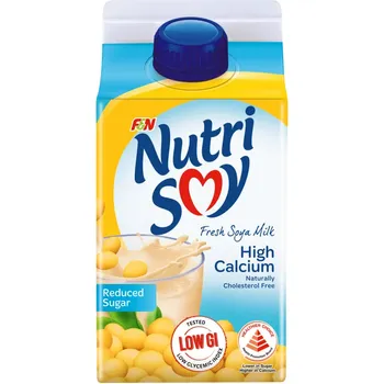 F&N Nutrisoy Fresh Soya Milk Hi Cal Reduced Sugar 475ml