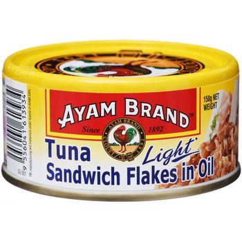 Ayam Brand Tuna Sandwich Flakes Oil Light 150g