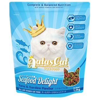 Aatas Cat Dry Food Seafood Delight Tuna & Sardine (1.2kg)
