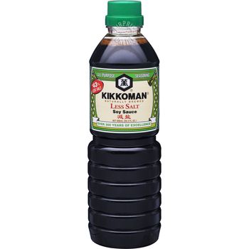 Kikkoman Soy Sauce Less Salt 600ml