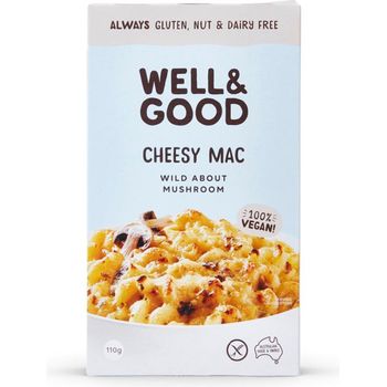 Well & Good Vegan Cheesy Mac Wild About Mushroom 110g