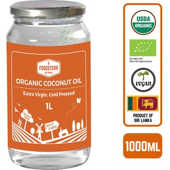 Foodsterr Organic Coconut Oil Virgin Cold Pressed 1l
