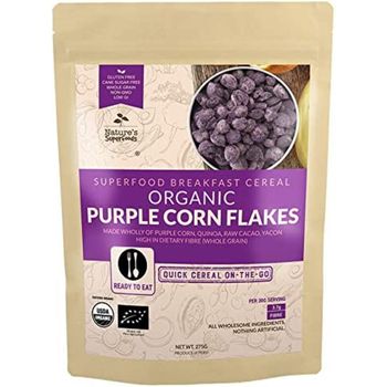 Nature's Superfoods Organic Breakfast Cereals Purple Corn&Quinoa Flakes 275g