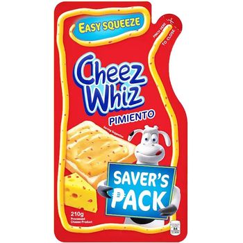 Kraft Cheez Whiz Pimiento Sup 210g