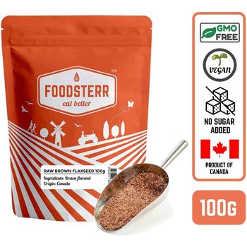Foodsterr Raw Brown Flaxseed 100g