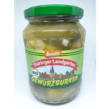 Thuringer Landgarten Demeter Gherkins 720ml