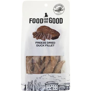 Food for the Good Freeze Dried Duck Fillet Cat & Dog Treats 100g