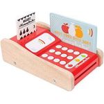 Le Toy Van Wooden Honeybake Card Machine Role Play Toy Pretend Play Shop Acessories Perfect For Supermarket Food Shop Or Cafe Pretend Play | Great As A Gift