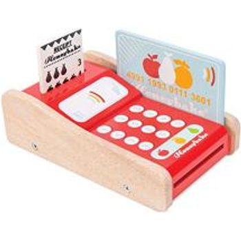 Le Toy Van Wooden Honeybake Card Machine Role Play Toy Pretend Play Shop Acessories Perfect For Supermarket Food Shop Or Cafe Pretend Play | Great As A Gift