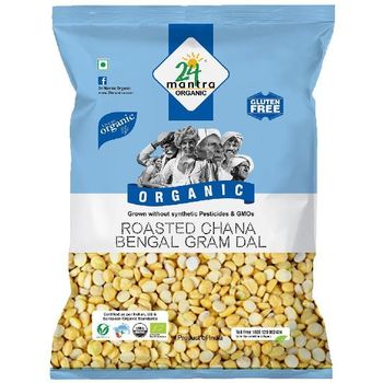 24 Mantra Organic Roasted Chana Dal Bengal 500g