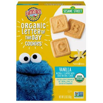 Earth's Best Organic Vanilla Letter of the Day Cookies 150g