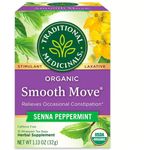 Traditional Medicinals Organic Smooth Move Peppermint Herbal Tea 16 Tea Bags Case Of 6