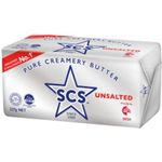 Scs Pure Creamery Butter Block Unsalted 227g