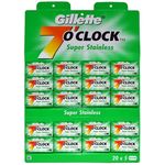 Gillette 7 O Clock Stainless Razor Blades 100pcs