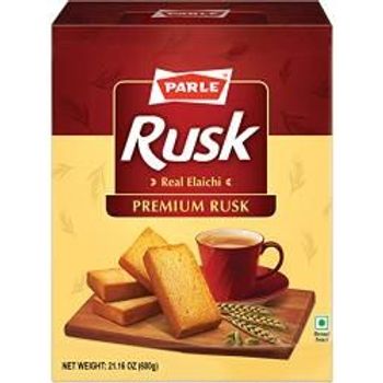 Parle Cardamom Elaichi Rusk Crispy Snack 600g 21.16oz