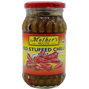 Mother's Recipe Stuffed Red Chilli Pickle 500g