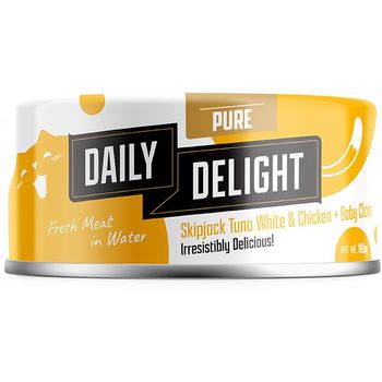 Daily Delight Baby Clam Pure Canned Cat Food 80g x 48