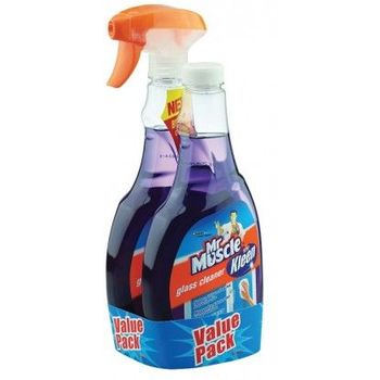 Mr Muscle Kiwi Kleen Glass Cleaner 2x500ml Lavender Valuepack