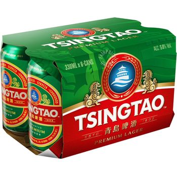 Tsingtao Premium Lager Can Beer 6 x 330ml