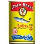 Ayam Brand Sardines in Tomato Sauce Light Reduced Salt 155g