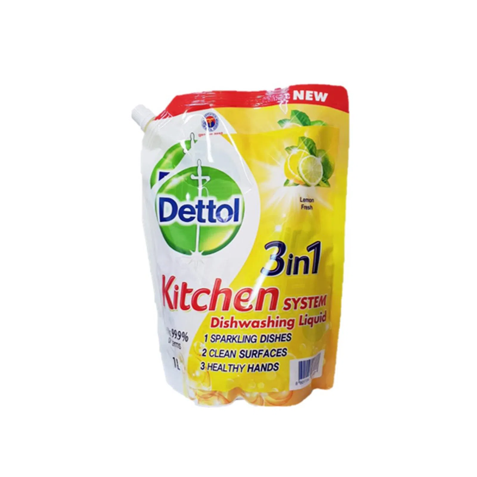 Power Hub Dettol Dishwashing Liquid Fresh Lemon Lime 1L Fairmart