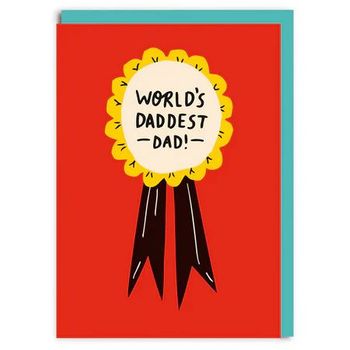 Ohh Deer World's Daddest Dad Greeting Card