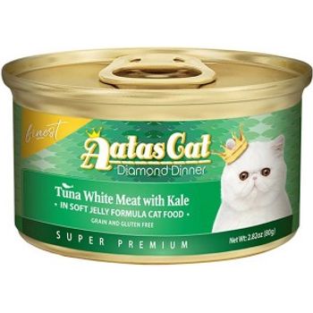 Aatas Cat Canned Food Finest Diamond Dinner Tuna With Kale In Jelly 80g