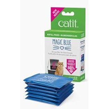 Catit Magic Blue Cat Litter Box Air Purifier, Refill Pads