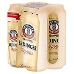 Erdinger Weissbier Wheat Beer Can 4 X 500ml