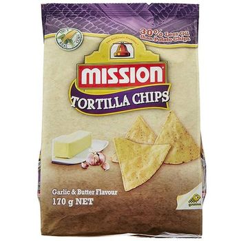 Mission Garlic And Butter Flavor Tortilla Chips 170g