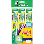 Darlie Wavy Fresh T Brush Soft 3pcs