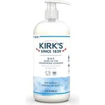 Kirks 3-in-1 Head To Toe Nourishing Cleanser Original Fresh 32 Ounce