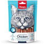 Wanpy Cat Oven-Roasted Chicken Jerky and Codfish Sandwiches 80g