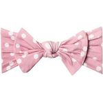 Copper Pearl Baby Stretchy Soft Knit Headband Bow Lucy