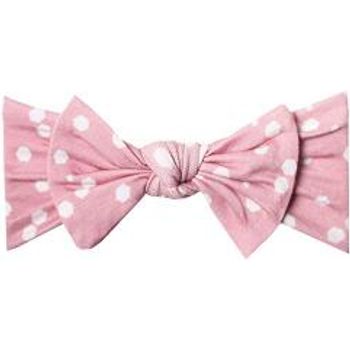Copper Pearl Baby Stretchy Soft Knit Headband Bow Lucy