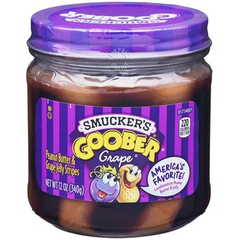 Smucker's Goober Grape Peanut Butter And Grape Jelly Stripes 340g