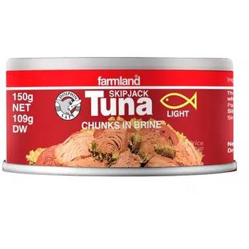 Farmland Skipjack Tuna - Chunks in Brine 150g