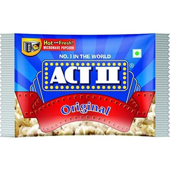 Act II Microwave Popcorn Natural 99g