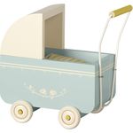 Maileg Pram 17cm Micro Blue
