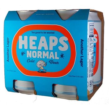 Heaps Normal Another Lager Non Alcoholic 4 Pack 4 375ml