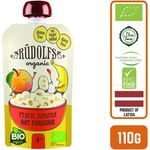 Rudolfs Baby Organic Peach Banana Oat Porridge 4 Months 110g