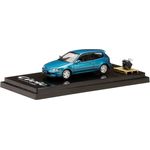 Hobby Japan Honda Civic EG6 SiR II / Tahitian Green Pearl W/Engine Display Model Diecast Car