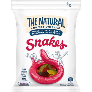 The Natural Confectionery Co. Snakes Lollies 260g