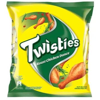 Twisties Flavoured Corn Snacks Herb Roasted Chicken Dance Flavour 15g